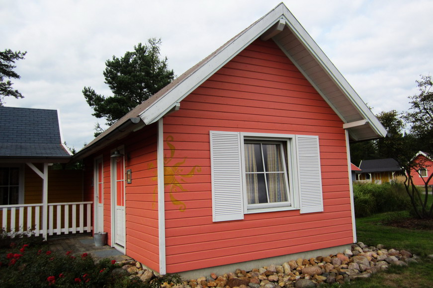 meine gemietete Hütte im Holiday Camp